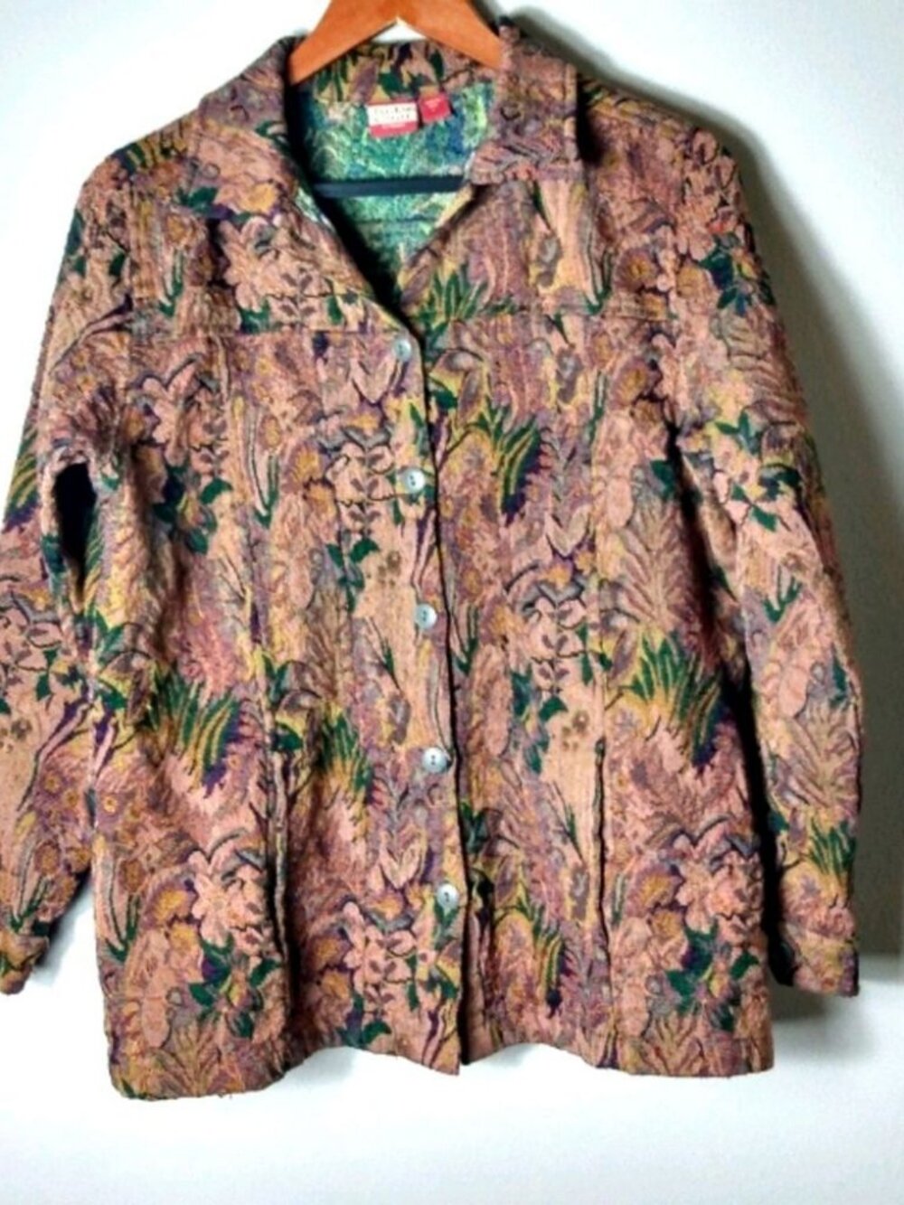 Tudor Court L Vintage Tapestry Blazer Jacket